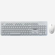 Combo Teclado E Mouse Oex Tm410 Pop Sem Fio 1600 Dpi Branco - 