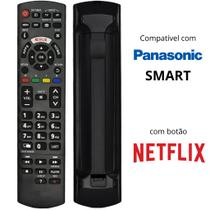 Controle Remoto Panasonic Universal Televisores LCD LED HDTV 3D Smart Panasonic com Botão Netflix - Sky