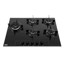 Cooktop a Gás Franke 5 Bocas Glass Preto 75GTC - Bivolt - 