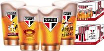 Copo de Cerveja São Paulo SPFC Cj 4 350ml Vidro - Globimport - 