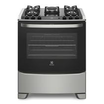 Fogão de Piso com Mesa de Vidro Temperado Silver Electrolux (76GSS)