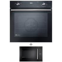 Forno a Gás de Embutir Electrolux Efficient 80 Litros + Micro-ondas de Embutir Electrolux Experience 34 Litros 110V - 