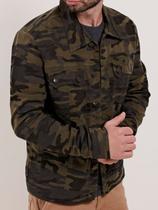 jaqueta jeans masculina bivik verde militar
