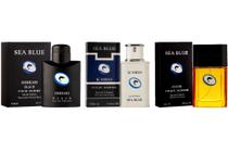 Kit 3 Perfumes Importados Azzar Koros Ferrar Black Sea Blue - 