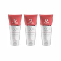 Kit 3 Protetor Solar Facial Fps 50 Dahuer 60G - Anasol - 