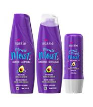 Kit Aussie Miracle Moist Avocado Shampoo 360ml+ Condicionador 360ml + Máscara 236ml - 