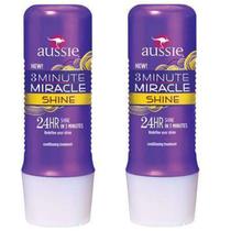 Kit Com 2 Mascara Aussie Miracle 3 Minutos Shine 236Ml - 