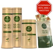 Kit Haskell Murumuru Shampoo Condicionador 300 Mascara 900g - 