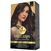 Kit Tintura Haskell Excllusiv Color Pratic Chocolate 6.7 - 