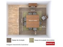 Canto Alemão 4 Lugares Berlim Madesa Tabaco Mesa Jantar Vidro Em Oferta Magazine Luiza