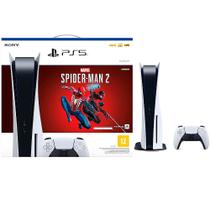 PlayStation 5 Standard Edition Branco + Marvels Spider Man 2 + Controle Sem Fio Dualsense Branco - None