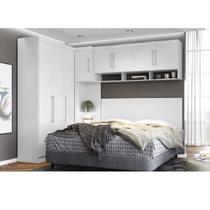 images Armario Suspenso Quarto Pequeno quarto diamante modulado de casal branco completo roupeiro 8 portas armario aereo demobile