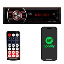 Radio Automotivo Sem Toca Cd Mp3 Player Bluetooth Usb + Controle - Knup