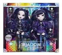Rainbow High Shadow High Special Edition Twins - pacote com 2 bonecas da moda. Roupas de grife roxas e pretas com acessórios, ótimo presente para crianças de 6 a 12 anos e colecionadores, multicoloridas, 585879 - 