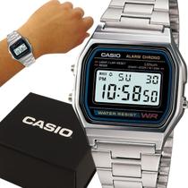 Relógio Casio Digital Vintage Prata Prova D'água com 1 ano de garantia - 