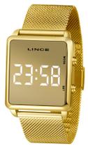Relógio lince digital dourado mdg4619l bxkx - 