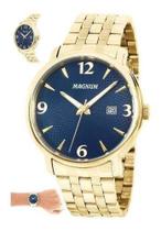 Relógio Masculino Ouro Magnum Ma34594a Casual Dourado - 