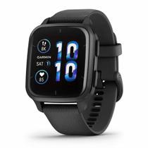 Relógio Smartwatch Garmin Venu SQ 2 Music com Monitor Cardíaco de Pulso e GPS - Preto - 