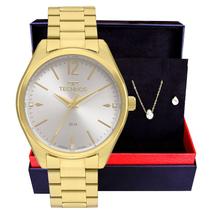 Relógio Technos Feminino Boutique Dourado 2036MNO/4K Colar e Brincos - 