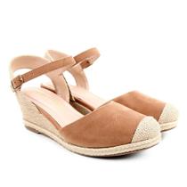 sandália via uno espadrille caramelo