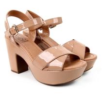 sandália bebecê meia pata tiras cruzadas