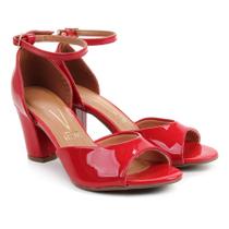Sandália Vizzano Verniz Salto em Promoção no Magazine Luiza