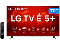 Smart TV 70” 4K UHD LED LG 70UR8750 - Wi-Fi Bluetooth Alexa 3 HDMI IA