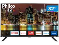 Smart TV LED 32” Philco PTV32G60SNBL Wi-Fi 2 HDMI 1 USB