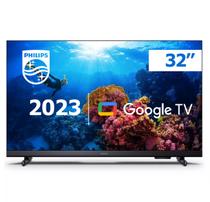 Smart TV Philips 32" Google TV HD Comando de Voz, HDR10, WiFi 5G, Bluetooth, 3 HDMI - 32PHG6918/78 - 
