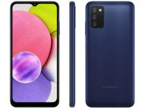 Smartphone Samsung Galaxy A03s 64GB Azul 4G 4GB RAM Tela 6,5” Câm. Tripla + Selfie 5MP - 