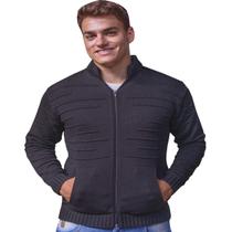 casaco de lã masculino preto