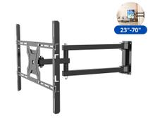 Suporte TV Grande articulado braço longo Smart Universal 23' 70' - Brasforma