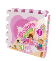 Tapete Menina 9 Peças Linha Decora - Mingone