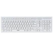 Teclado slim usb branco oex tc 300 teclado com fio para pc - 