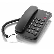 Telefone Com fio de Mesa Bloqueador Preto Elgin TCF2000 - Infogaming