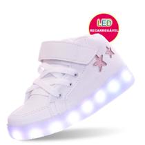 tenis infantil masculino led recarregavel