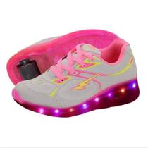 tênis de duas rodinhas com led