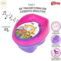 Troninho Infantil Musical Penico Pinico Assento Redutor Bichinhos Styll Baby - 