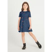 vestido de sarja acetinada