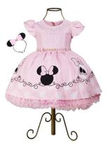 Vestido Minnie Rosa Em Promocao No Magazine Luiza