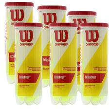 bola de tênis wilson championship pack com 6 tubos