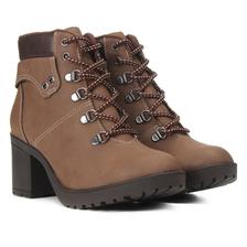 bota coturno via marte tratorada caramelo