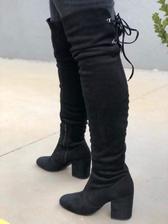 bota crysalis cano alto over the knee preta