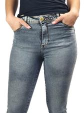 calça cinza jeans feminina