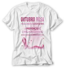 camiseta da campanha do cancer de mama