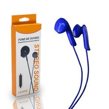 Fone De Ouvido Celular Azul C/Microfone E/ Bom Grave 3.5 Mm - Mb - Fone de  Ouvido com Fio - Magazine Luiza