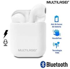 Fone De Ouvido Multilaser PH326 Bluetooth TWS Airbud Branco - Fone de Ouvido  Bluetooth - Magazine Luiza