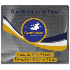 Guardanapo Camp Festas 50Un 20X23Cm Preto Guardanapo Festas Preto (7898053892221)