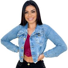 jaqueta jeans feminina curta branca