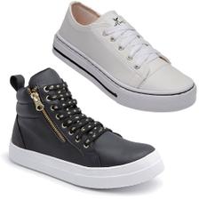 TÊNIS CANO ALTO FEMININO PRETO Nº36 REF 101 - MONTINI - Tênis Feminino -  Magazine Luiza